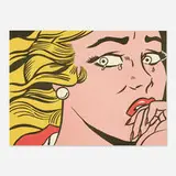 Roy Lichtenstein, Crying Girl, 1963, offset lithograph in colors (mailer)
