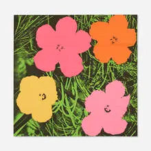 Flowers by Andy Warhol, 1964, offset lithograph in colors (mailer), sold Nov 2020