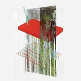 James Rosenquist, Forest Ranger from Ten from Leo Castelli portfolio, 1967, screenprint in colors on slit Mylar with Plexiglas