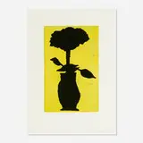 Donald Baechler, Flower, 2005, drypoint and aquatint in colors on Somerset
