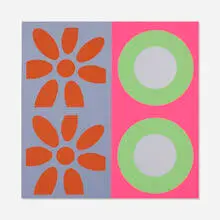 Untitled by Peter Gee, screenprint in colors, sold Nov 2020