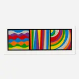 Sol LeWitt, Irregular Arcs, Bands and Loops, 1999, screenprint in colors on Somerset