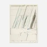 Cy Twombly, Untitled from Hommage à Picasso, 1973, offset lithograph in colors