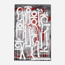 RETNA, Sangre Oscura, 2011, screenprint in colors