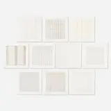 Agnes Martin, Paintings and Drawings: Stedelijk Museum Portfolio, 1990-1991, lithograph on vellum transparency paper