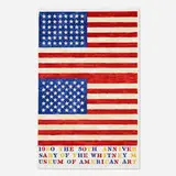 Jasper Johns, Two Flags (Whitney Museum of American Art 50th Anniversary), 1979-80, lithograph in colors