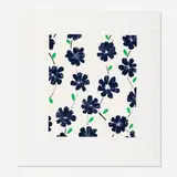Donald Sultan, Untitled (Dark Purple with Green) from Wall Flowers 2, 2008, screenprint in colors