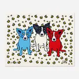 Untitled by George Rodrigue, 1993, screenprint in colors, sold Nov 2020
