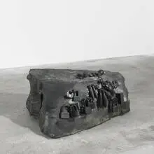 Tatiana Trouvé, Rock, 2007, stone with cast metal