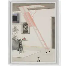 Simon Willems, The Above, 2008, watercolor and acrylic on paper