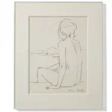 Francis Picabia, Neu assise, 1941-1943, charcoal on paper
