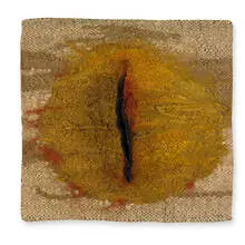 Orhidee Light by Magdalena Abakanowicz, c. 1962, woven and dyed jute, sold Apr 2010