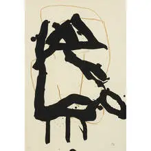 Beau Geste VI by Robert Motherwell, 1989, lithograph on paper, sold Apr 2010
