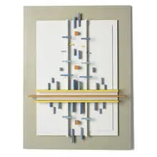 Eli Bornstein, Structurist Relief No. 2, enamel on Plexiglas and aluminum