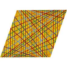 Hilton Brown, Fazor - Parallelogram Series No. 8, 1970, acrylic on shaped canvas
