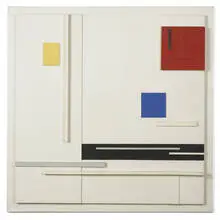 Jean Gorin, Composition No. 7, 1961, enamel on panel