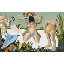 Benny Andrews, The Offering, 1964, oil on canvas