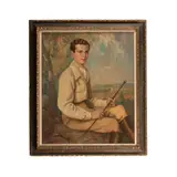 P. F. Fairchild, Portrait of a gentleman in riding attire, oil on canvas