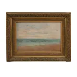 Gentle marine waves by French School, oil on canvas, sold Apr 2022