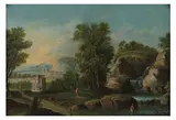 Paysages champêtres animés by XVIIIe Siecle Ecole Flamande, a pair, oil on copper, sold Nov 2022