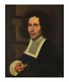 Portrait d'un artiste habillé en noir, tenant une palette by XVIIIe siècle Ecole française, oil on canvas, sold Nov 2022