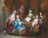Cercle de François de Troy, La compagnie musicale, oil on canvas