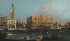 Francesco Albotto, The Doge's Palace and the Bacino di San Marco, Venice, oil on canvas