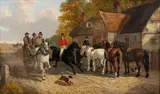 Jnr. John Frederick Herring, Going to Barnet Fair, Oil on canvas