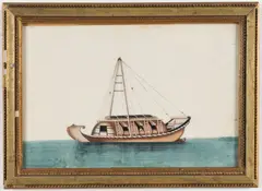 Studies of junks and sampans by Chinese School, A set of six, sold Dec 2022