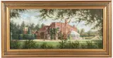 Andrew Lawson-Johnston, The Old Rectory, Chilton Foliat, Oil on board