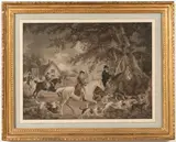 George Morland, Fox Hunting, Mezzotint engravings
