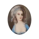 John Downman A.R.A, Portraits of ladies, Mezzotint engravings, a set of four, ovals in gilt frames