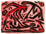 A. R. Penck, Bihač“. 1990er Jahre, Gouache auf Bütten