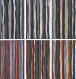 Sol LeWitt, Brushstrokes in Different Colors in Two Directions, 1993, 6-teilig: Farbradierungen auf Velin