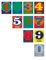 NUMBERS by Robert Indiana, 1968, Portfolio mit 10 Farbserigrafien auf Schoellers-Velin in originaler Pappmappe mit Papierumschlag, sold Dec 2017