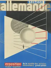 Herbert Bayer, Section Allemande“ (Plakat), 1930, Farblithografie auf Papier