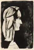 Profil au fond noir by Pablo Picasso, 1947, Lithographie auf Arches-Velin, sold Nov 2013