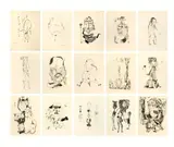 Gerhard Altenbourg, Frühe Druckgraphik aus dem Nachlaß Arno Fehringer, Weimar, 1949, 34 Lithographien auf verschiedenen Papieren. Verschiedene Maße (s.u.)