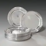 Zwölf große Speiseteller der Grafen Festetics de Tolna by Der Wiener Silberschmied Wilhelm Schwegerl, 1780, Silber, getrieben. Ø 28,5 cm (11 ¼ in.), sold Nov 2014