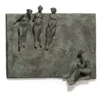 Gustav Seitz, Der Wählerische, 1956, Bronze mit grünlicher Patina