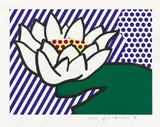 Roy Lichtenstein, Water Lily, 1993, Farbserigraphie auf leichtem Karton