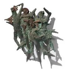 Abbott Lawrence Pattison, Three Divers, Welded bronze