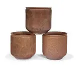 David Cressey, Group of three Earthgender planters, c. 1968, Architectural Pottery