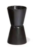 Lagardo Tackett, Double cone planter, c. 1955, Glazed black