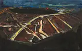 Pierre Sicard, Los Angeles La Cienega Brown, Oil on canvas