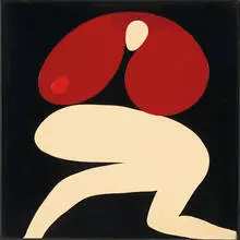 Robert Hansen, Creation of Eve II, 1968, Enamel