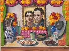 Roberto Montenegro, Frida y Diego Amor, Watercolor