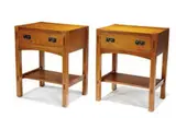 L. & J.G. Stickley, Pair of side tables