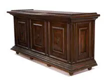 Medieval Revival, Bar & table, c. 1975, Manufacturer unknown