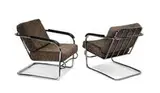Machine Age, Pair of tubular steel lounge chairs